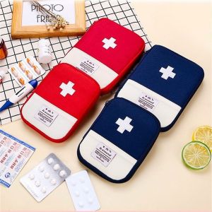Cute Mini Portable Medicine Bag First Aid Kit Medical Emergency Kits Organizer Outdoor Household Medicine Pill Storage
