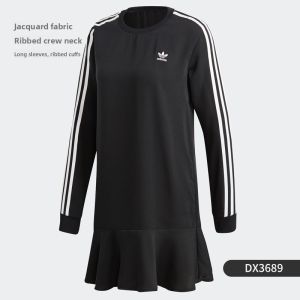 adidas | Flared Hem Long Sleeve Sports Dress