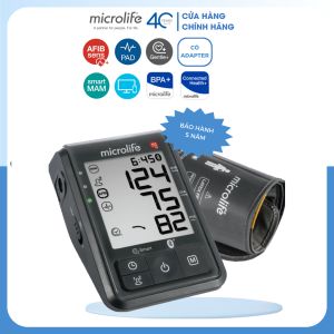 Máy Đo Huyết Áp Microlife B6 Advanced Connect Cao Cấp Cảnh Báo Rung Nhĩ Bằng Phòng Ngừa Đột Qụy Kết Nối Bluetooth Bảo Hành 5 Năm