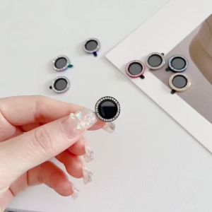 TAOYUNXI | 1-3Pcs For iPhone 13 14 15 Plus 17 Pro Max 12 Mini 16 11 Air Luxury Diamond Glitter Camera Lens Protector Metal Ring HD Glass