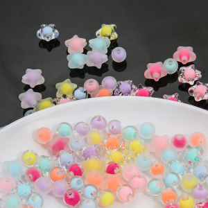 100Pcs 8mm Transparent Round Beads Acrylic Loose Spacer Beads For DIY Bracelet Necklaces Pendant Earrings Jewelry Making