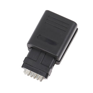 JCD 2set For NGC SNES N64 SFC 12Pin Multi Out Port Connector Male Cable Plug AV Repair Interface With Black Plastic Cover