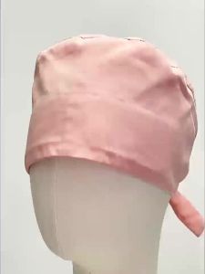 New Solid Color Stretch Scrub Caps Dental Clinic Nursing Hats Doctor Headwear Quick Dry Operating Room Caps with Buttons MSG-01