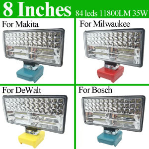 Outdoor Comping Led Light For Dewalt For Milwaukee For Makita For Bosch 18V Battery Spotlight Work Fishing Handheld Tool Lamp