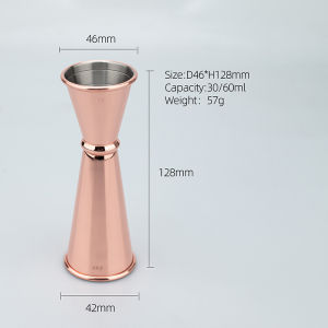 Measuring Cup 30/40/50/60ml 304 Stainless Steel Measure Cups Cocktail Shot Drink Spirit Jigger Mixed Beaker Liquid Measuring Cup
