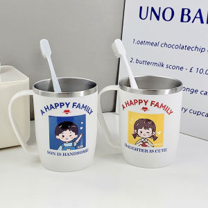 Creative Toothbrush Cup Couple Dormitory Home Bathroom Washing Mouth Cup Family Toothpaste Cup Cartoon Plastic Material