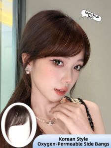XIAOQI | Full Real Hair Natural Forehead Bangs Lightweight Invisible Bang Wig