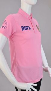 กรมการปกครอง2 เสื้อโปโลหญิง Department of Provincial Administration ปักโลโก้ผ้านาโนไมโคร ทรงสุภาพสตรี ยับยากรีดง่าย|Human Nano