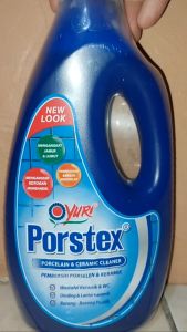 Porstex Pembersih WC Kamar Mandi Porselen Keramik Ubin dinding Toilet 500 Ml Biru