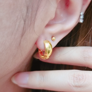 JIN JING SUBANG KATUP PLAIN EMAS 916 TULEN 1.93G/2.81G/2.85G/5.22G