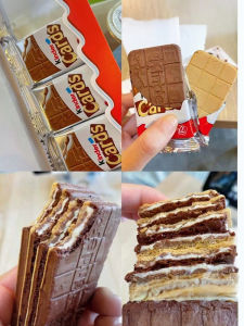 Italy Import Kinder Calz Kinder Cards Cocoa Chocolate Crackers Cookie Snack 128G