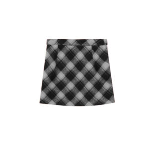 ZHANGDAREN | Bộ Quần Áo Ôm Dáng Cho Người Mập Béo Sweater và Chân Váy Caro