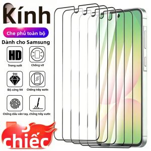 NNBILI 5 Miếng Dán Bảo Vệ Màn Hình Kính Cường Lực Viền Đen Cho Samsung Galaxy A Series - A73/A72/A71/A70/A56/A55/A54/A52/A42/A36/A35/A34/A32/A31 - Độ Cứng 9H Chống Trầy Xước Độ Nét Cao