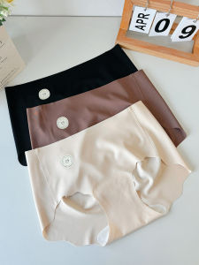 Ultra-Thin MTUN Womens Ice Silk Seamless Triangle Panties Breathable Antibacterial High Elasticity Comfortable Mid-Waist Briefs