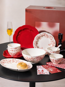 JINGDITAOCI | Underglaze Colored Tableware Set Wedding Gift Box