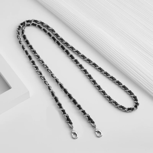 Short Shoulder Chain Strap Leather Inner Wallet Accessory for Small Fragrance Three-Fold Wallet Modification