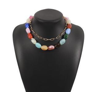 Dây Chuyền Choker Hạt Nhựa Dopamine Mùa Hè Dành Cho Nữ Nhiều Màu Sắc Xếp Chồng Thủ Công Dễ Thương Lãng Mạn Trang Sức Thời Trang Dành Cho Sinh Nhật