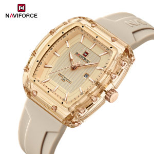 NAVIFORCE Original Womens Quartz Calendar Watch Simple Dial Luminous women watch 50m Waterproof Brand New Casual Fashion Watches NF7124