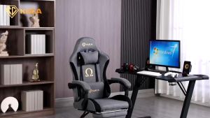 KUCA Kursi Gaming / Katun Dan Linen Bernapas Kursi Kantor / Kursi Kerja / Kursi Belajar / Kursi Santai / Kursi Putar / Gaming Chair/ Kursi Hidrolik [ Garansi lima tahun ]