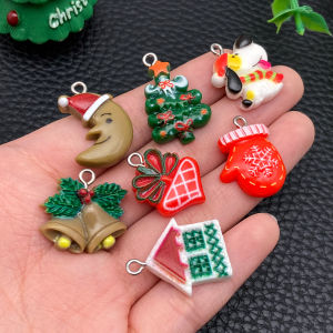 Bộ Mặt Dây Chuyền Nhựa Tự Làm Giáng Sinh - 10/20/24 Chiếc Ông Già Noel Người Tuyết Tuần Lộc & Nhiều Phụ Kiện Trang Trí Cây Thông Giáng Sinh Khác