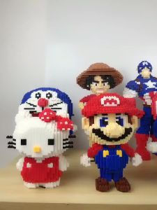 Mô hình lắp ráp Gấu Teddy Bearick Gấu béo I Love You đồ chơi xếp hình mini quà tặng sinh nhật bạn gái