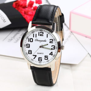 Harajuku Style Mens Watch Fashion Simple 2019 New Youth Middle School Leather Belted Wristwatch Korean Trendy Timepiece