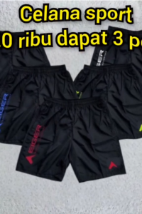KOLOR PRIA DEWASA 20 RIBU 3 PCS BAHAN LOTTO PREMIUM KUALITAS DISTRO CELANA PENDEK OLAHRAGA PRIA