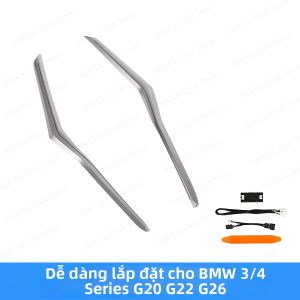 Đèn Nội Thất Ô Tô BMW New 3/4 Series G20 G26 G22 Kiểu Dán 11 Màu Tạo Hiệu Ứng Ánh Sáng Xung Quanh