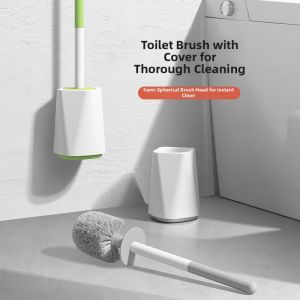 Home No-Dead-Zones Wall-Mounted Toilet Brush