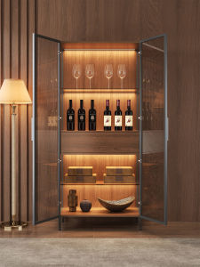 Elegant Modern Glass Display Cabinet