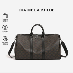 Ciatnel&Khloe2025 New Womens Leather Travel Bag Large Capacity Single Shoulder Slant Cross Fitness Bag Outdoor Sports Bag