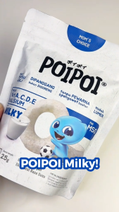 PoiPoi Snack Rasa Milky 25 Gr Snack Camilan Bayi Sehat 1+ Tahun Tanpa MSG Kaya Vitamin