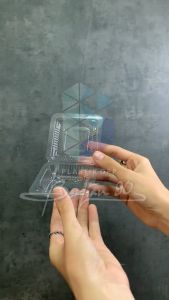 (100 PCS) MIKA KUE BR 7 MIKA SIOMAY UKURAN 7 MIKA BENING KOTAK MIKA NASI KUNING - MIKA BR 7