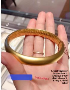 Womens Sand Gold Bracelet Antique Gold Simulated Jewelry Valentines Day Gift Solid Non-fading Fashion Accessory