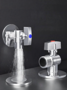 RIIFO | High-Flow Full Opening Brass Gas Specialized Angle Valve For Hot and Cold Water