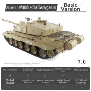 TANKZHANG | Remote Control Challenger II2 Metal Tracks Toy Car