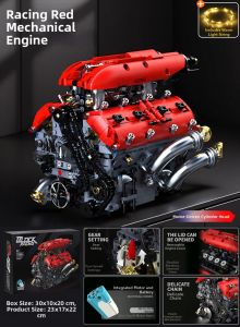 JIQI | Electric V8 Engine Model Building Toy