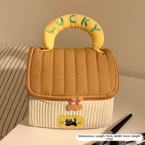XINDONGXINGQIU | Cute House Shaped Portable Large Capacity Makeup Bag