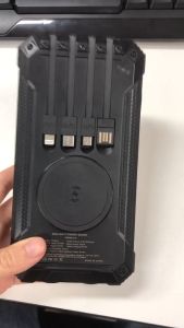 Wireless Solar Power Bank 30000mah Portable Charger Solar Panel with cables PS26H