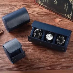 PU Leather Watches Leather Box Watch Travel Case Vintage Watch Storage Organizer-Secure Storage Vintage Watch Display Organizer