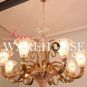 Lampu Gantung mewah THE LUXURY CRYSTAL GLASS chandelier