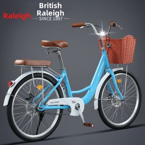 Raleigh | City Commuter Womens Vintage Lightweight Variable-Speed Bicycle 24 inch