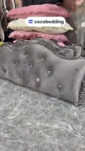 Gối tựa đầu giường loại đẹp đủ mọi kích thướcGối trang trí phòng ngủvải Nỉ NhungFullsize 2m2