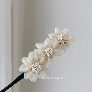 Elegant Shell Pearl Lazy Hair Curler Bow Barrettes Braided Hair Artifact Vintage Women Flower DIY Hair Maker Tools Scrunchies