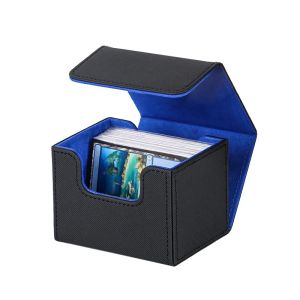 Holds 100+ Deck Box for MTG TCG Card Storage Box PU Leather Trading Card Case Deck Holder Protectors for PKM Magic Yogioh Cards
