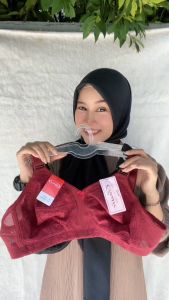 3Pcs BH Wanita Dewasa Sorex Classic 02001 Cup C | Bra Sister Tanpa busa Tanpa Kawat Kancing 3 Murah Cup Besar