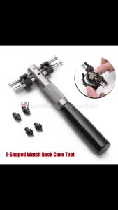 Dụng Cụ Mở Vỏ Đồng Hồ Hình Chữ T Với 4 Khuôn Số 2288 Công Cụ Sửa Chữa Đồng Hồ Để Thay Thế Pin 22-58mm