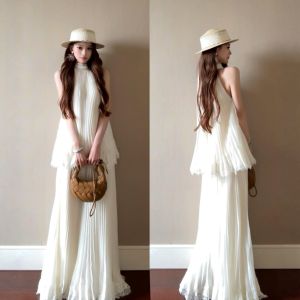 CHANGTONG | Đầm Maxi Phong Cách Boho Đeo Cổ Thiết Kế Mùa Hè