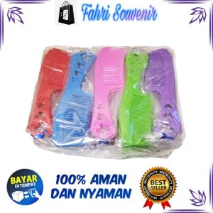 Souvenir Murah Pernikahan Nikah Sisir MINI (Kecil) Lobang 3 Kemasan Plastik TERMURAH