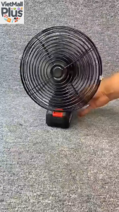 598V quạt điện không dây 8 inch quạt điện ngoài trời gọn nhẹ quạt điện xoay đầu công suất cao có thể điều chỉnh cấp độ